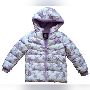 Swiss Tech little girl hooded fleece puffer jacket windbreaker raincoat size XS